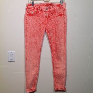 True Religion women skinny jeans size 29 Red Lava